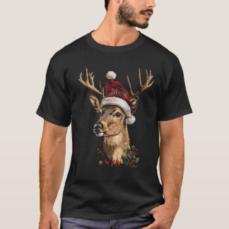 Reindeer Graphic Art Reindeer T-Shirt