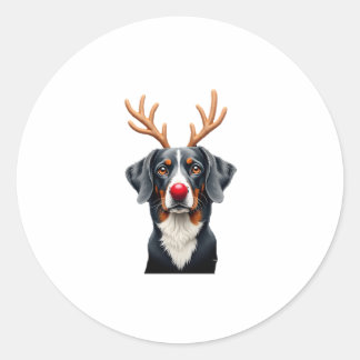 Reindeer Great Dane Christmas Great Dane Dog Mom D Classic Round Sticker
