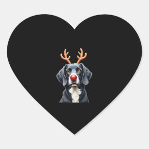 Reindeer Great Dane Christmas Great Dane Dog Mom D Heart Sticker