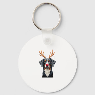 Reindeer Great Dane Christmas Great Dane Dog Mom D Key Ring