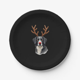 Reindeer Great Dane Christmas Great Dane Dog Mom D Paper Plate