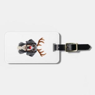 Reindeer Great Dane Christmas Great Dane Dog Mum D Luggage Tag