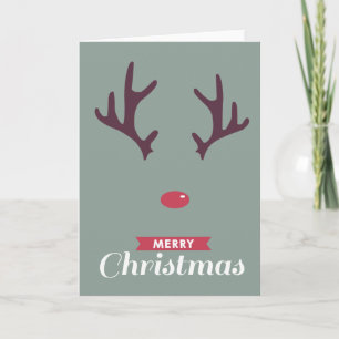 Reindeer Greeting Card   Holidays