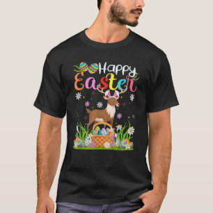 Reindeer Happy Easter Egg Hunt Bunny Ear Reindeer  T-Shirt