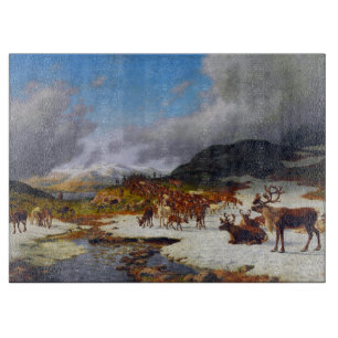Reindeer Herd in the Mountains North of Røros Cutting Board