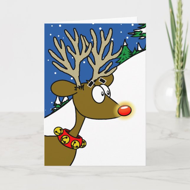 Reindeer Holiday Card (Front)