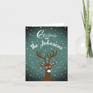 Reindeer Holiday Card