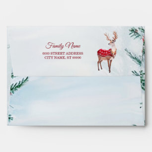 Reindeer Holiday Christmas Envelope