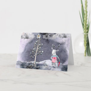 Reindeer Holiday Greeting Card
