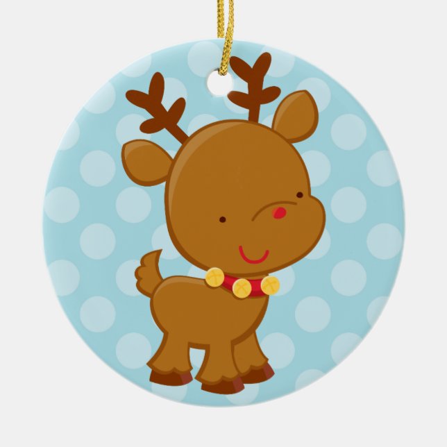 Reindeer | Holiday Ornament (Front)