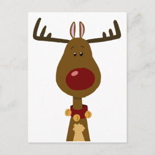 Reindeer Holiday Postcard