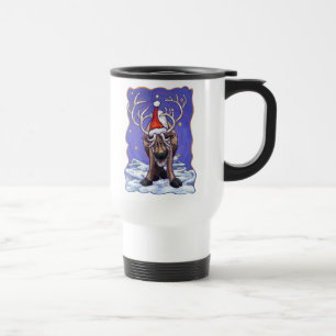 Reindeer Holiday Travel Mug