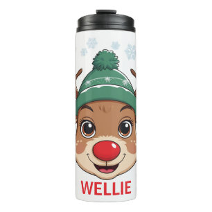 Reindeer Holiday Tumblr – Festive Boys Gift Idea" Thermal Tumbler