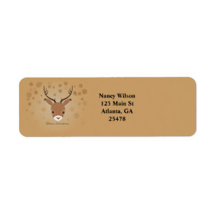 reindeer Illustration on a brown background