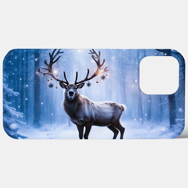 Reindeer in Magical Forest Phone Case (Back (Horizontal))