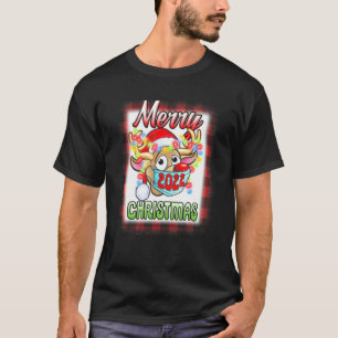 Reindeer In Mask Matching Family Pajama Merry Chri T-Shirt