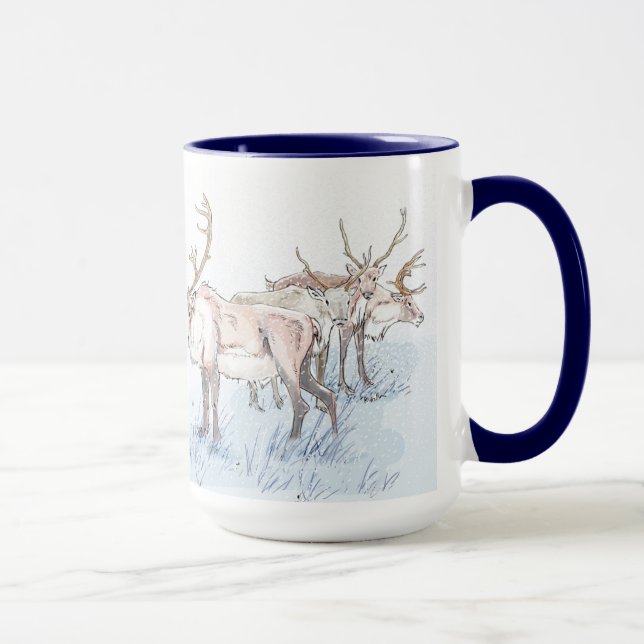 Reindeer in the Snow Mug (Right)