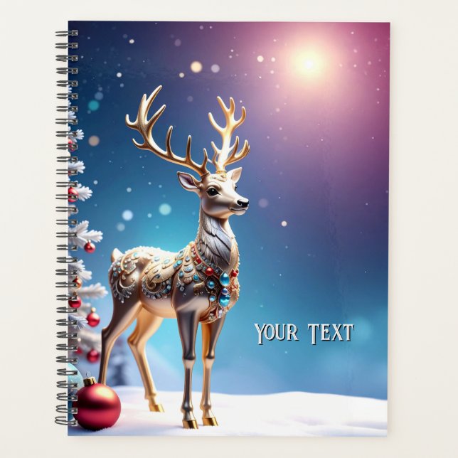 Reindeer Jewels Christmas Holiday Planner (Front)