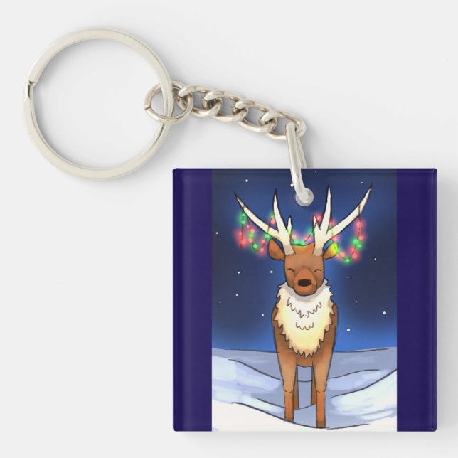 Reindeer  key ring (Front)