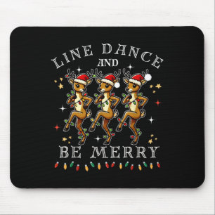 Reindeer Line Dance And Be Merry Christmas Festive Mouse Mat