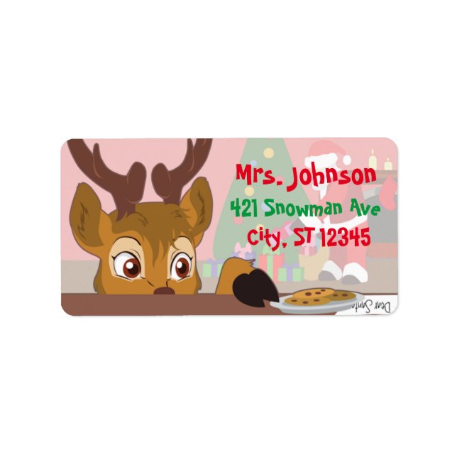 Reindeer Love Cookies Label (Front)