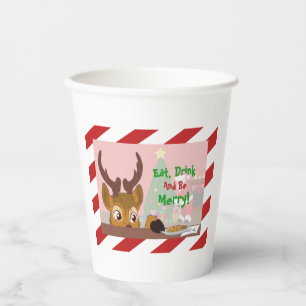 Reindeer Love Cookies Paper Cup