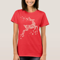 Reindeer made from Snowflakes Christmas Shirt
