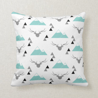 Reindeer mounts green cushion