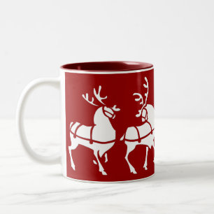 Reindeer Mug Coffee Cup Festive Christmas Decor