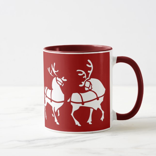 Reindeer Mug Coffee Cup Festive Christmas Gifts (Right)