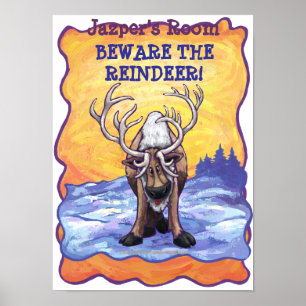 Reindeer My Room Poster