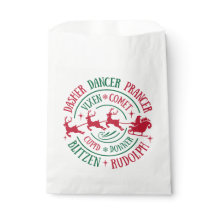 Reindeer Names Round Word Art  