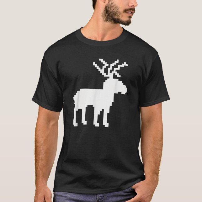 Reindeer norwegian pattern  T-Shirt (Front)