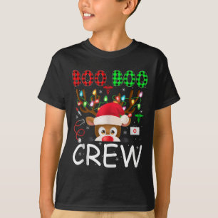 Reindeer Nurse Christmas Scrub Tops Boo Crew Nurse