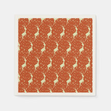 Reindeer on Brown Background 