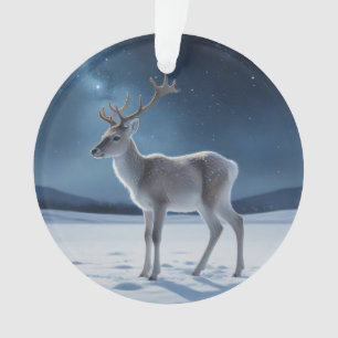 Reindeer on Christmas Eve Ornament