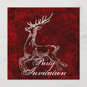 Reindeer Party Invitation