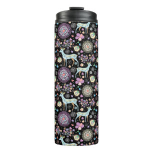 Reindeer Paterna Christmas Thermal Tumbler