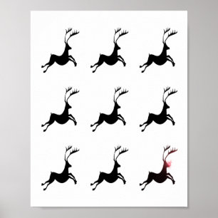 Reindeer Pattern print