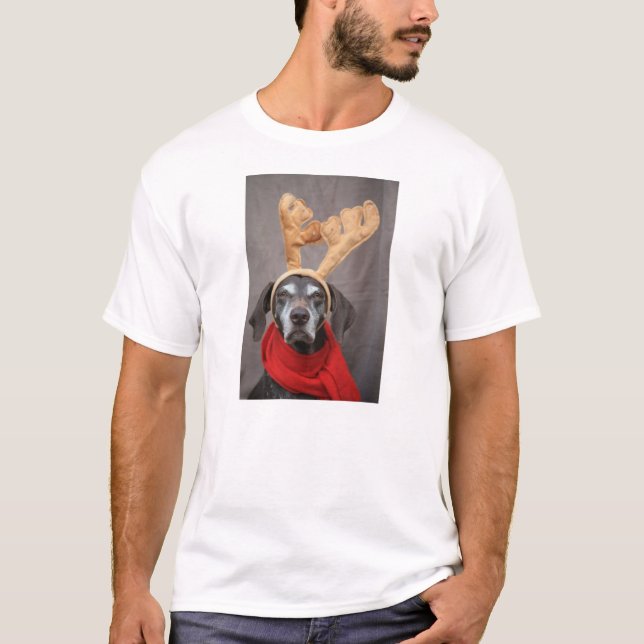 Reindeer Pointer Ugly Christmas Sweater (Front)
