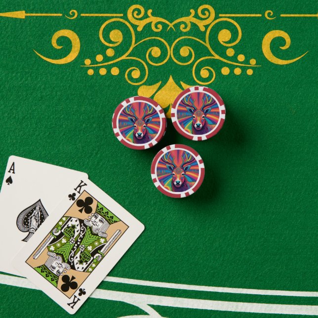Reindeer Poker Chips (Poker Table (Stack))