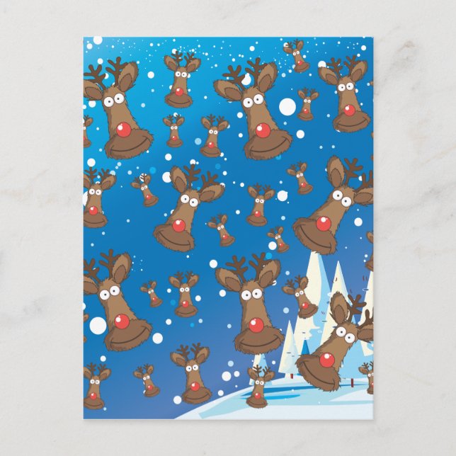 Reindeer Postcard (Front)
