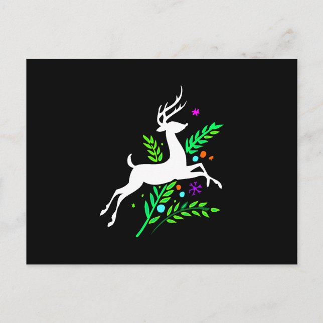 Reindeer Postcard (Front)