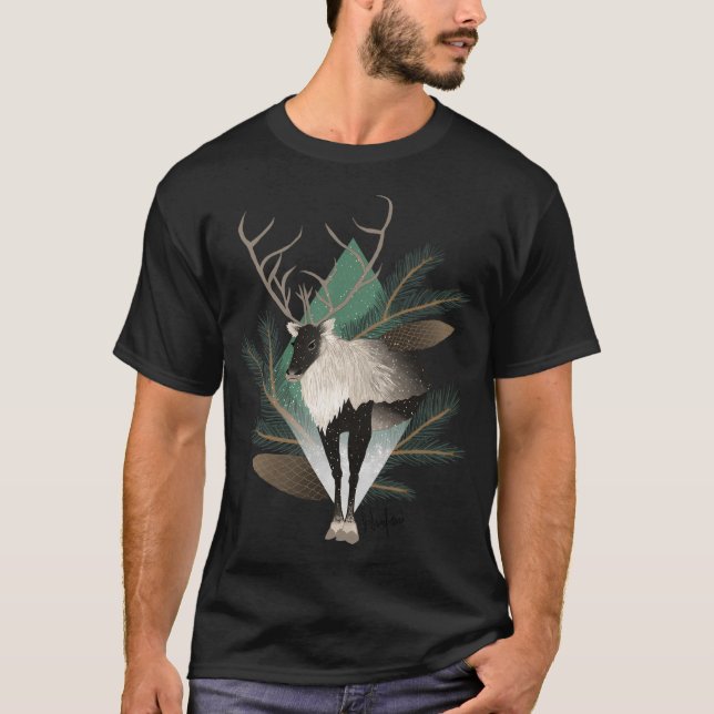 Reindeer Print T-Shirt (Front)