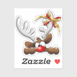Reindeer Puzzled Funny Christmas Character