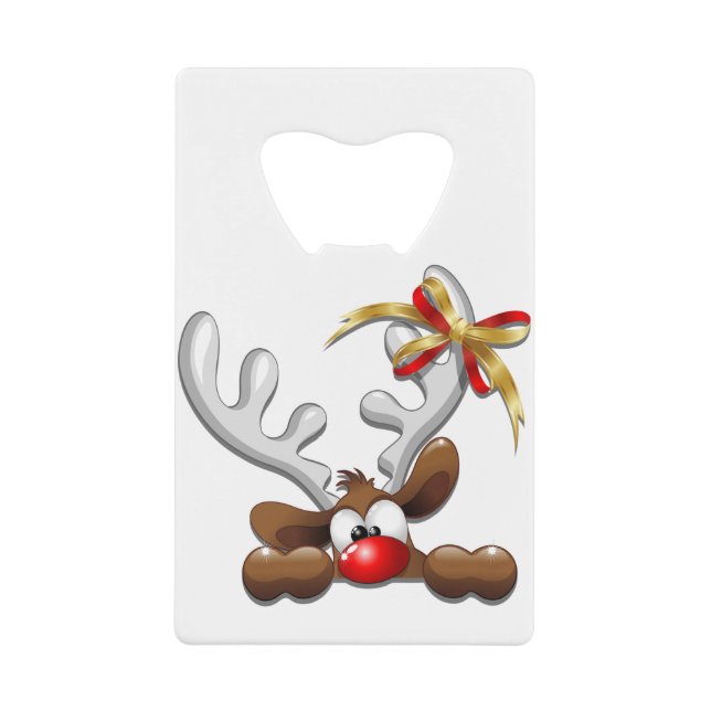 Reindeer Puzzled Funny Christmas Character (Front)