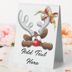 Reindeer Puzzled Funny Christmas Character