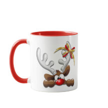 Reindeer Puzzled Funny Christmas Character