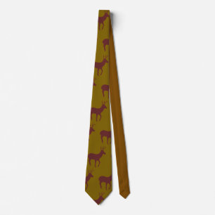 Reindeer Repeat Shirt Suit Accessory Brown Tie 