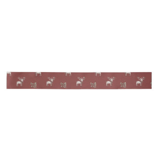 Reindeer Ribbon Satin Ribbon